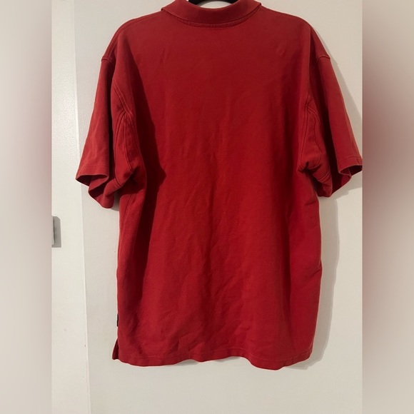 Men’s Orvis Large Red Short Sleeve Polo Shirt American Flag Embroidered- (S107) - Picture 11 of 11